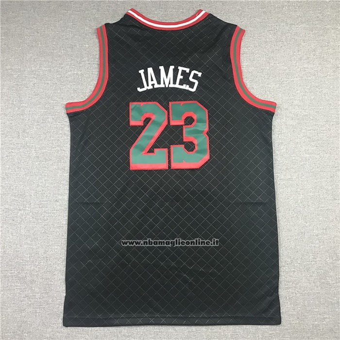 Maglia Los Angeles Lakers LeBron James #23 Mitchell & Ness 2018-19 Nero
